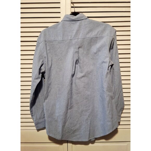 Falls Creek Snowman Embroidered Button-Up Shirt Holiday Christmas Artsy Festival - Picture 4 of 6